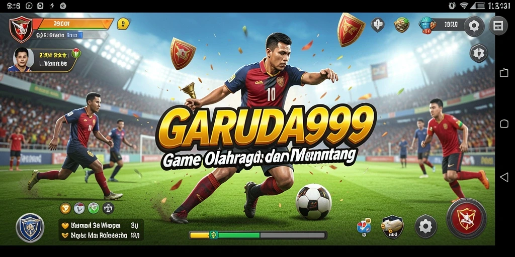 Tampilan permainan <strong>GARUDA999</strong> dengan aksi olahraga yang mendebarkan.