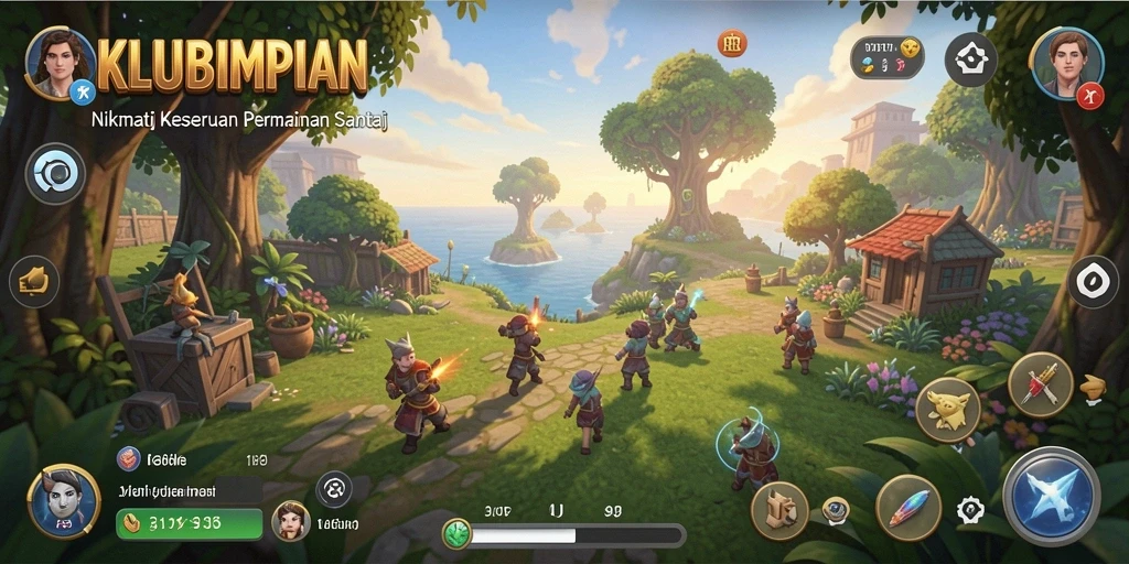 Screenshot KLUBIMPIAN menampilkan gameplay yang seru dan interaktif.
