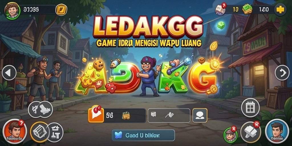 Tampilan gameplay <strong>LEDAKGG</strong> yang menarik dan menyenangkan.