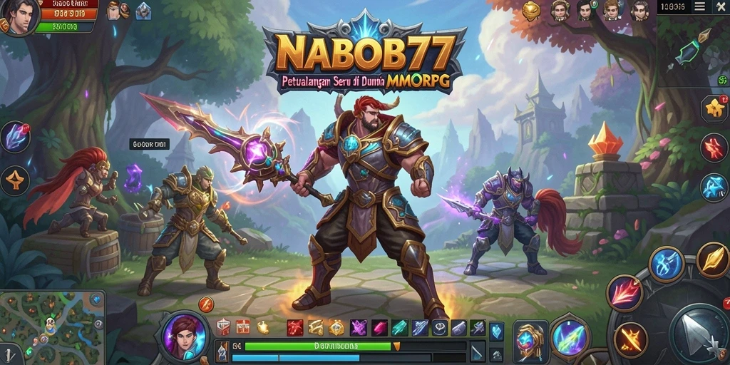 Tangkapan layar dari gameplay NABOB77 yang menampilkan petualangan seru dan pertarungan menarik.