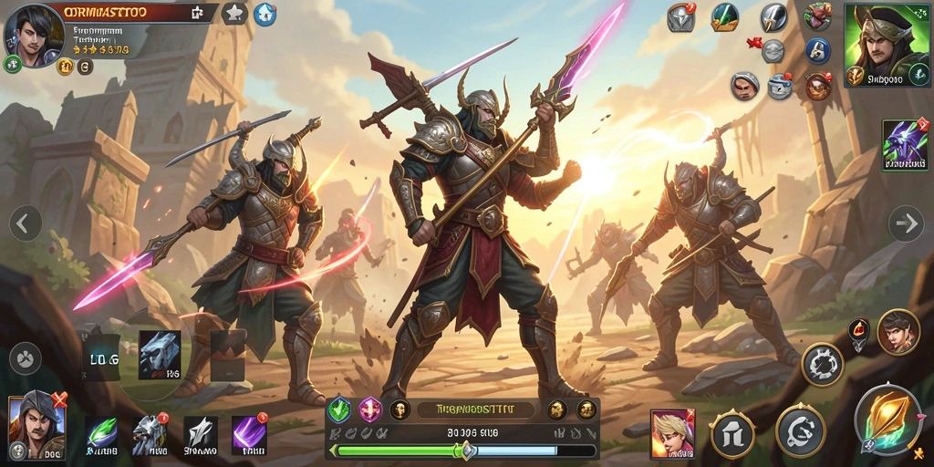 Screenshot gameplay menampilkan pertempuran yang mendebarkan dan strategi SLG yang dalam.